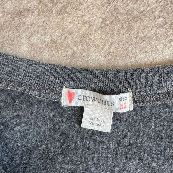 Crewcuts Gray Leopard Faux Fur Pocket Dress Girls 12 Animal Print Sleeveless - Picture 5 of 6